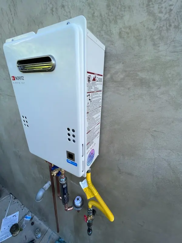 Tankless water heater installation for Tangerine Trails homes